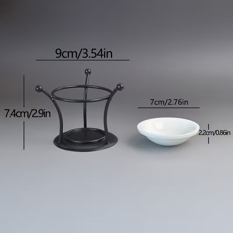 Reversible Metal Candle Holder and Essential Oil Burner
