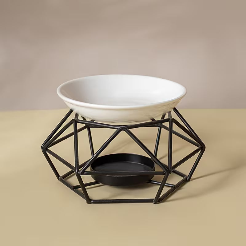 Geometric Iron Aromatherapy Wax/Oil Burner