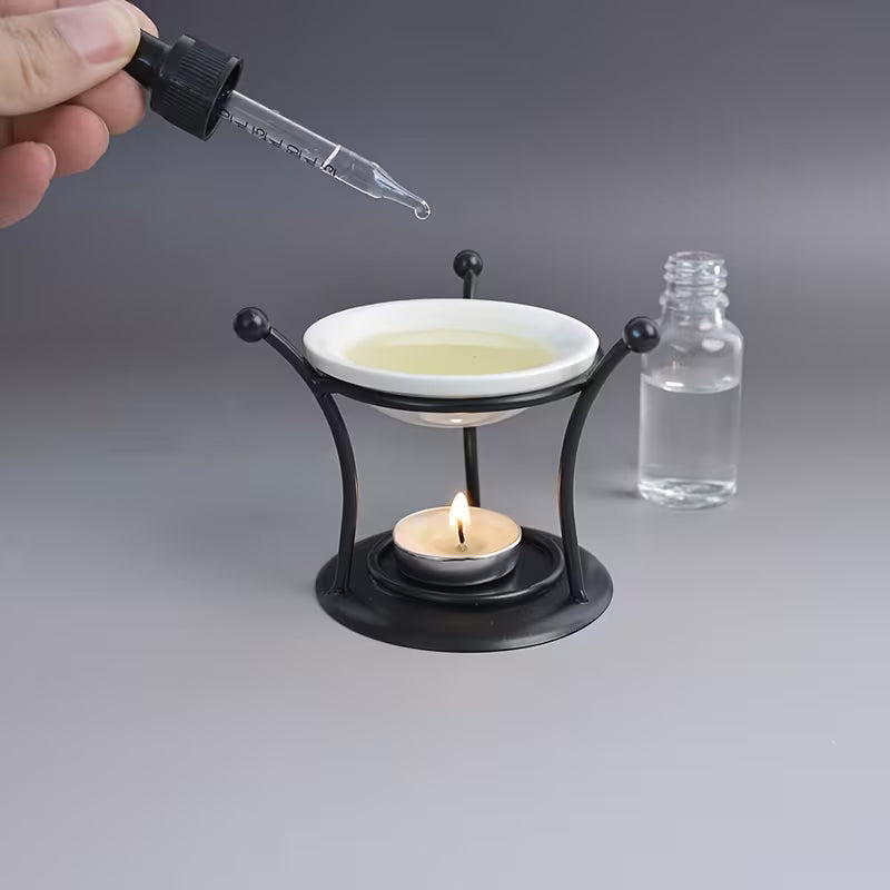 Reversible Metal Candle Holder and Essential Oil Burner