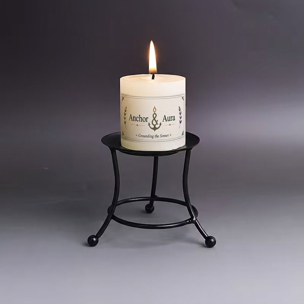 Reversible Metal Candle Holder and Essential Oil Burner