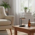 Minimalist Black Metal Essential Oil Burner