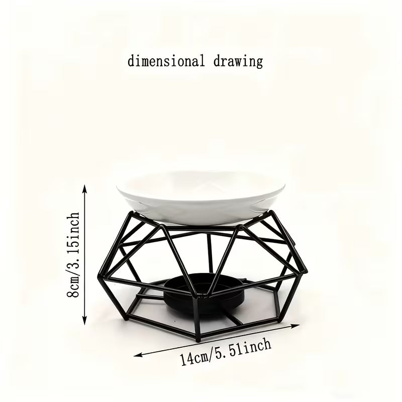 Geometric Iron Aromatherapy Wax/Oil Burner