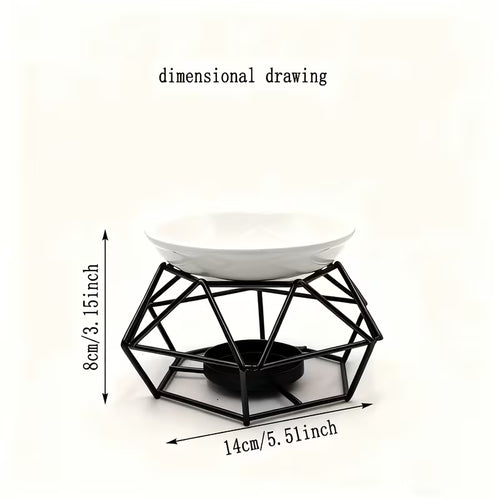Geometric Iron Aromatherapy Wax/Oil Burner
