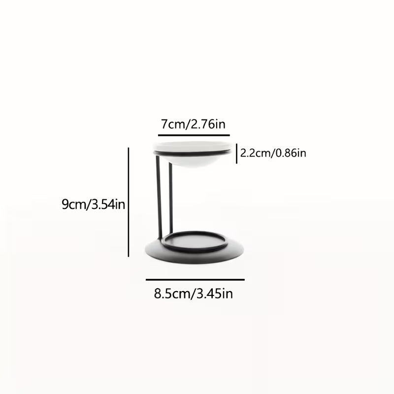 Minimalist Black Metal Essential Oil Burner