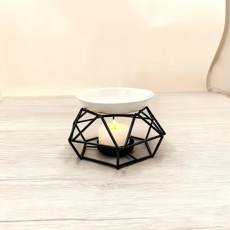 Geometric Iron Aromatherapy Wax/Oil Burner