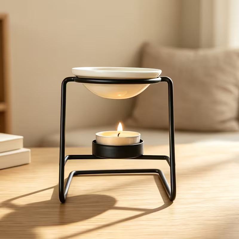 Angled Metal Essential Oil Burner